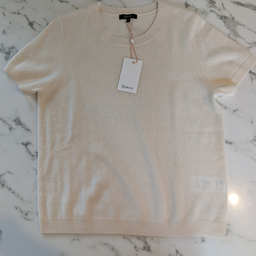 NWT Quince Mongolian Cashmere Tee